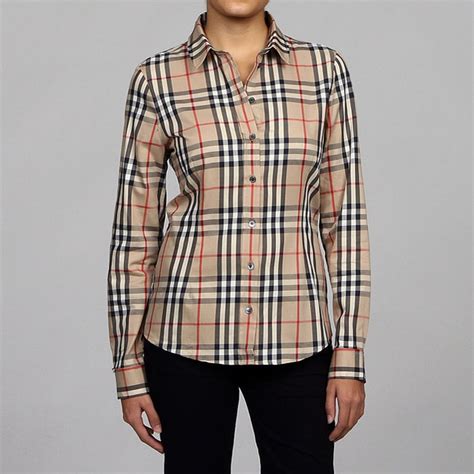 burberry shirt womens blouse|burberry long sleeve shirt women's.